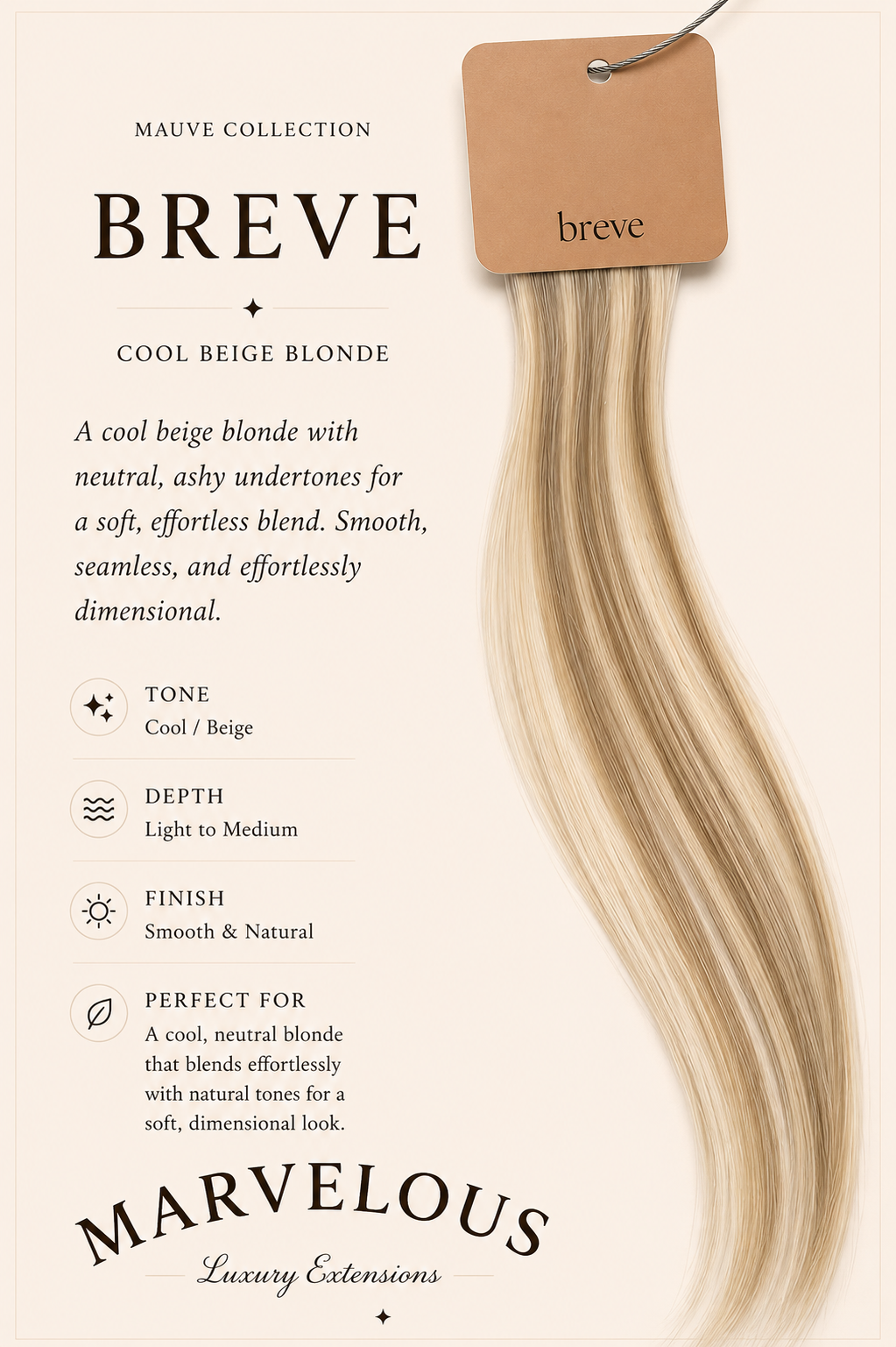 Mauve Shades - Straight Hybrid Weft