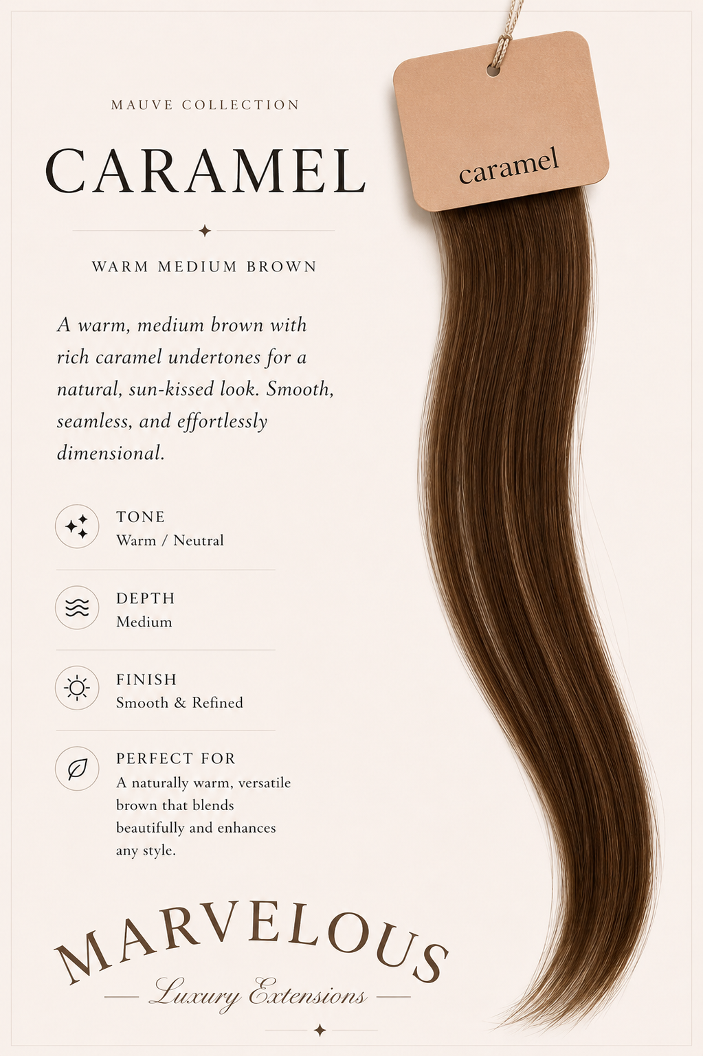 Mauve Shades - Straight Hybrid Weft