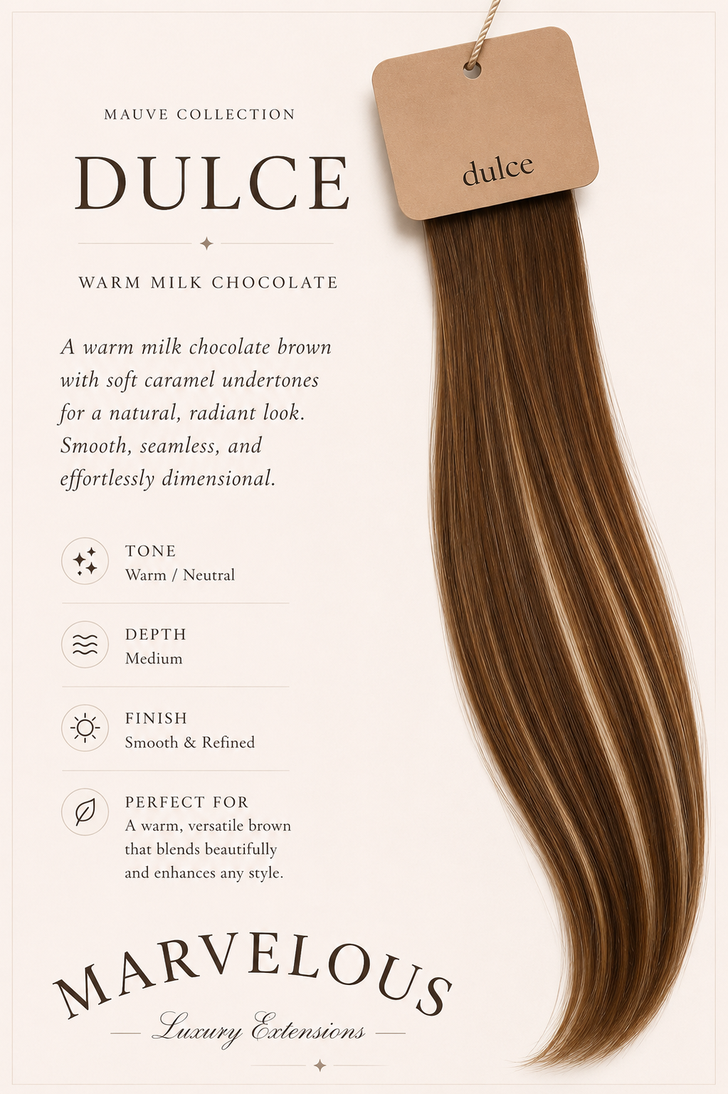 Mauve Shades - Straight Hybrid Weft