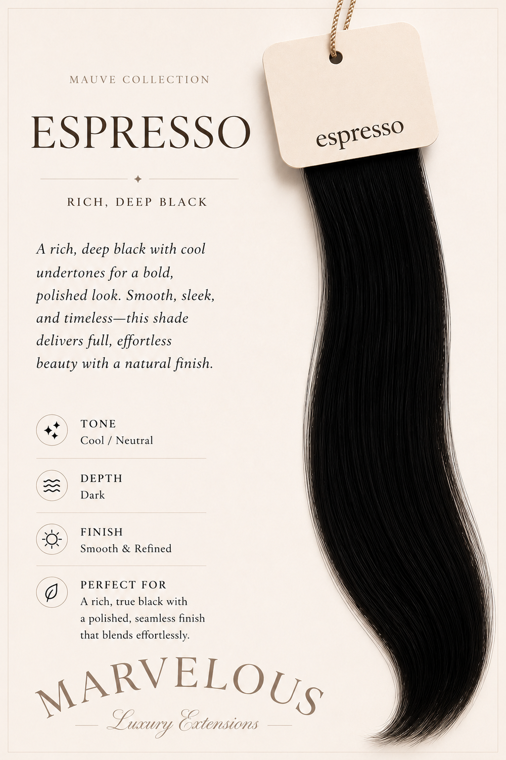 Mauve Shades - Straight Hybrid Weft