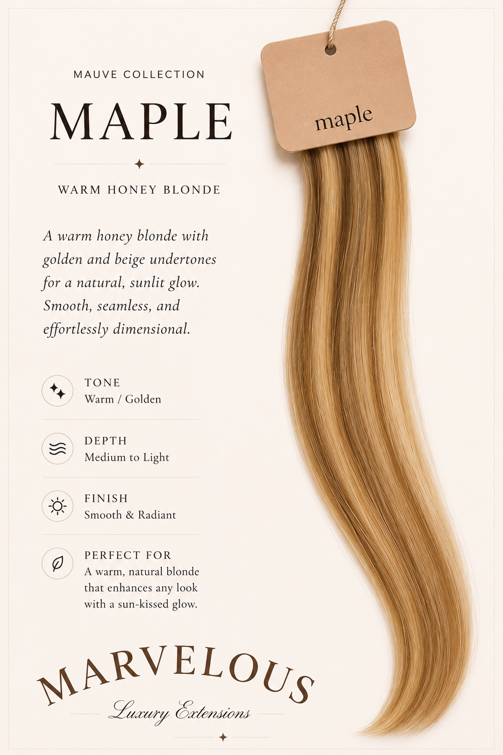 Mauve Shades - Straight Hybrid Weft