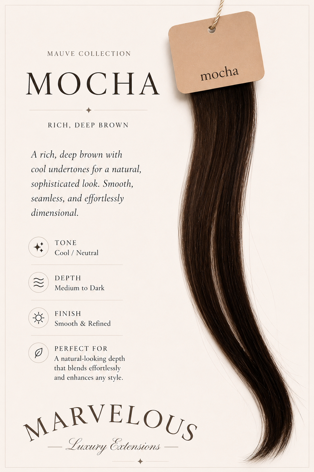 Mauve Shades - Straight Hybrid Weft