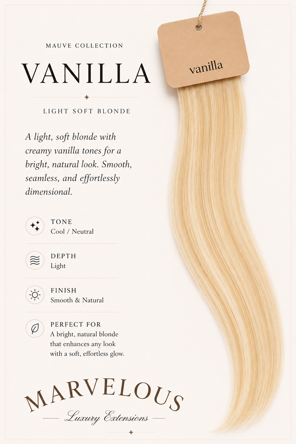 Mauve Shades - Straight Hybrid Weft