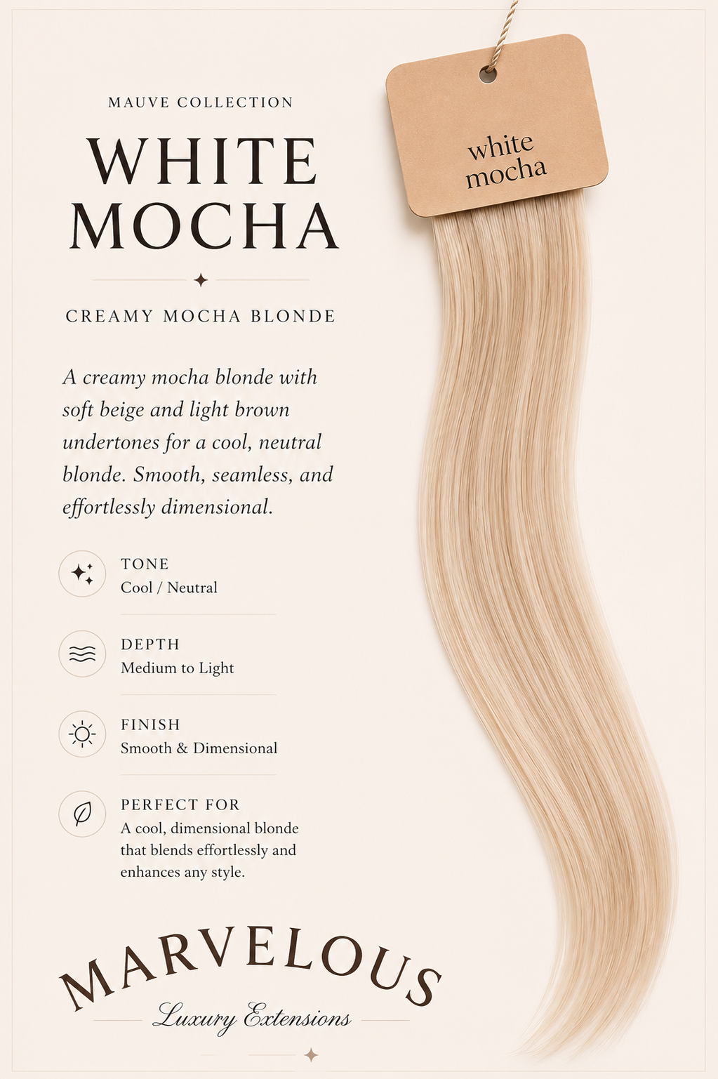 Mauve Shades - Straight Hybrid Weft